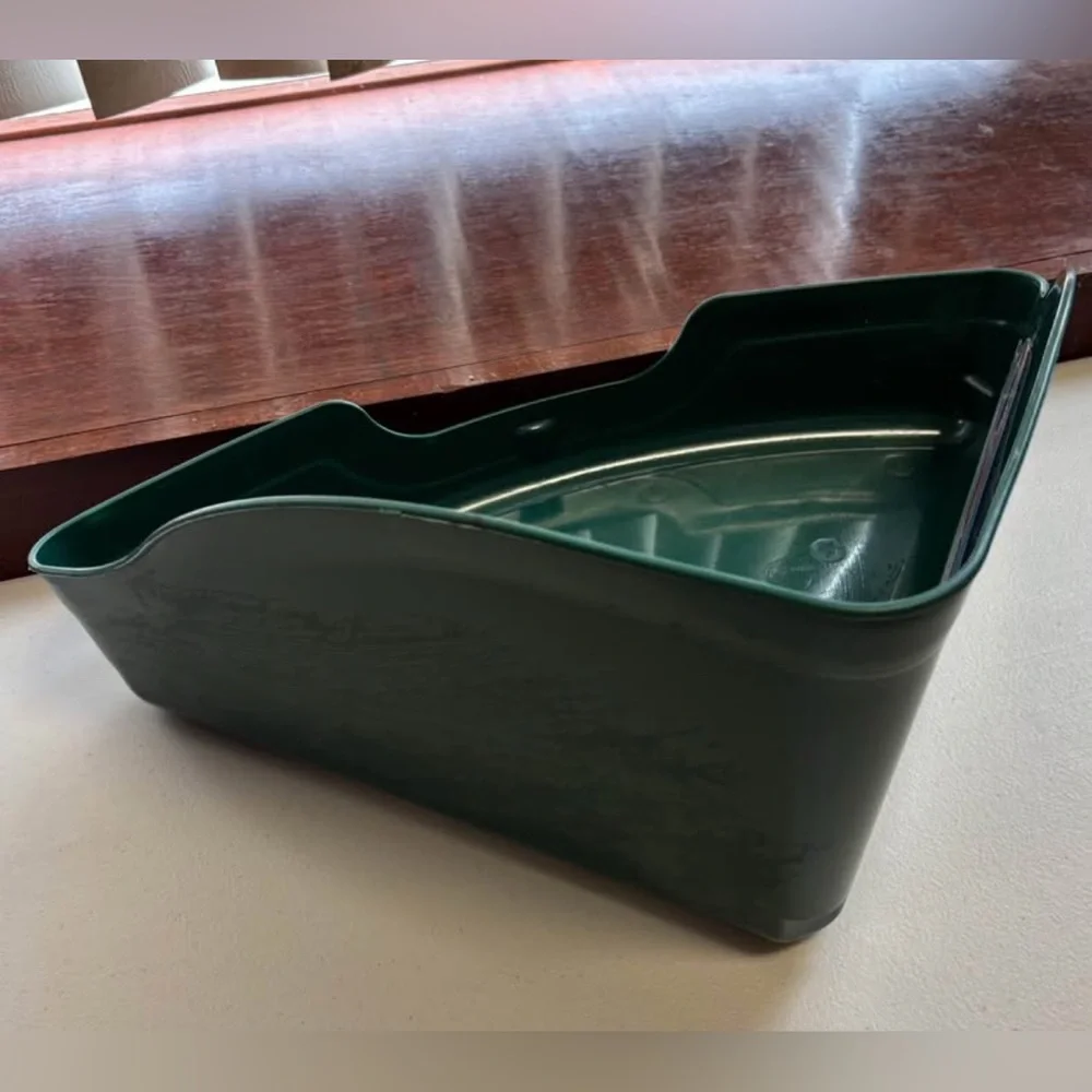 Kaytee Small Animal Hi-Corner Large Litter Pan Dark Green